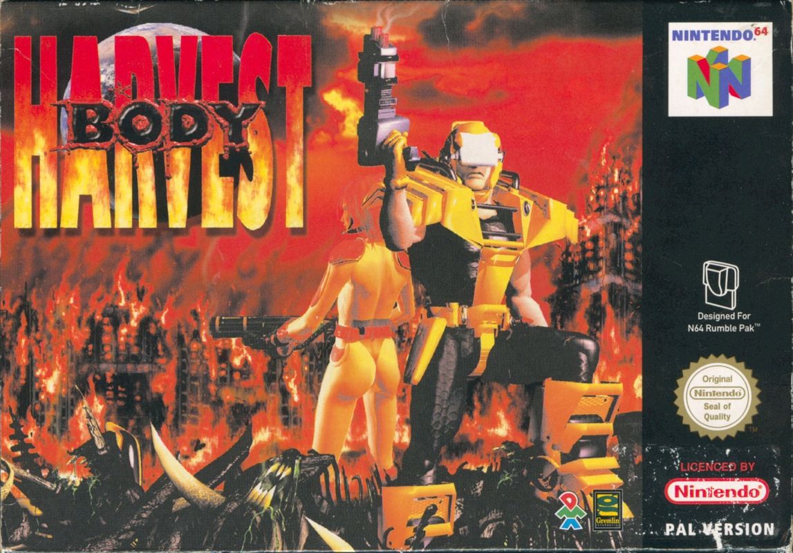 Body Harvest box art for Nintendo 64